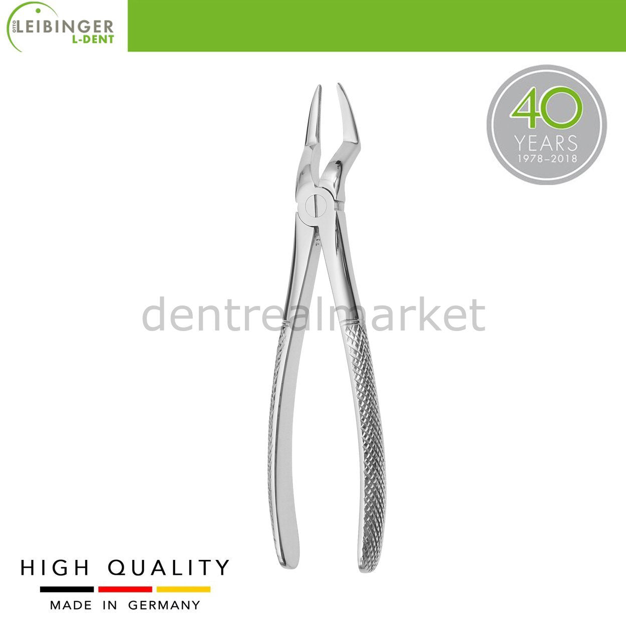 DentrealStore - Leibinger Adult Extracting Forceps 51A - Forceps for Upper Roots Narrow Beak