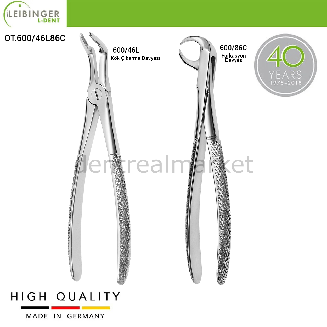 DentrealStore - Leibinger Furcation Forceps & Root Extraction Forceps