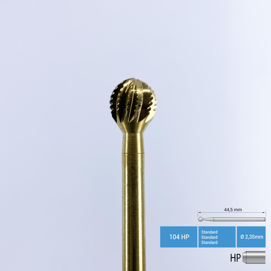 DentrealStore - Frank Dental Titanium Coated Carbide Surgery Bur - 141A HP