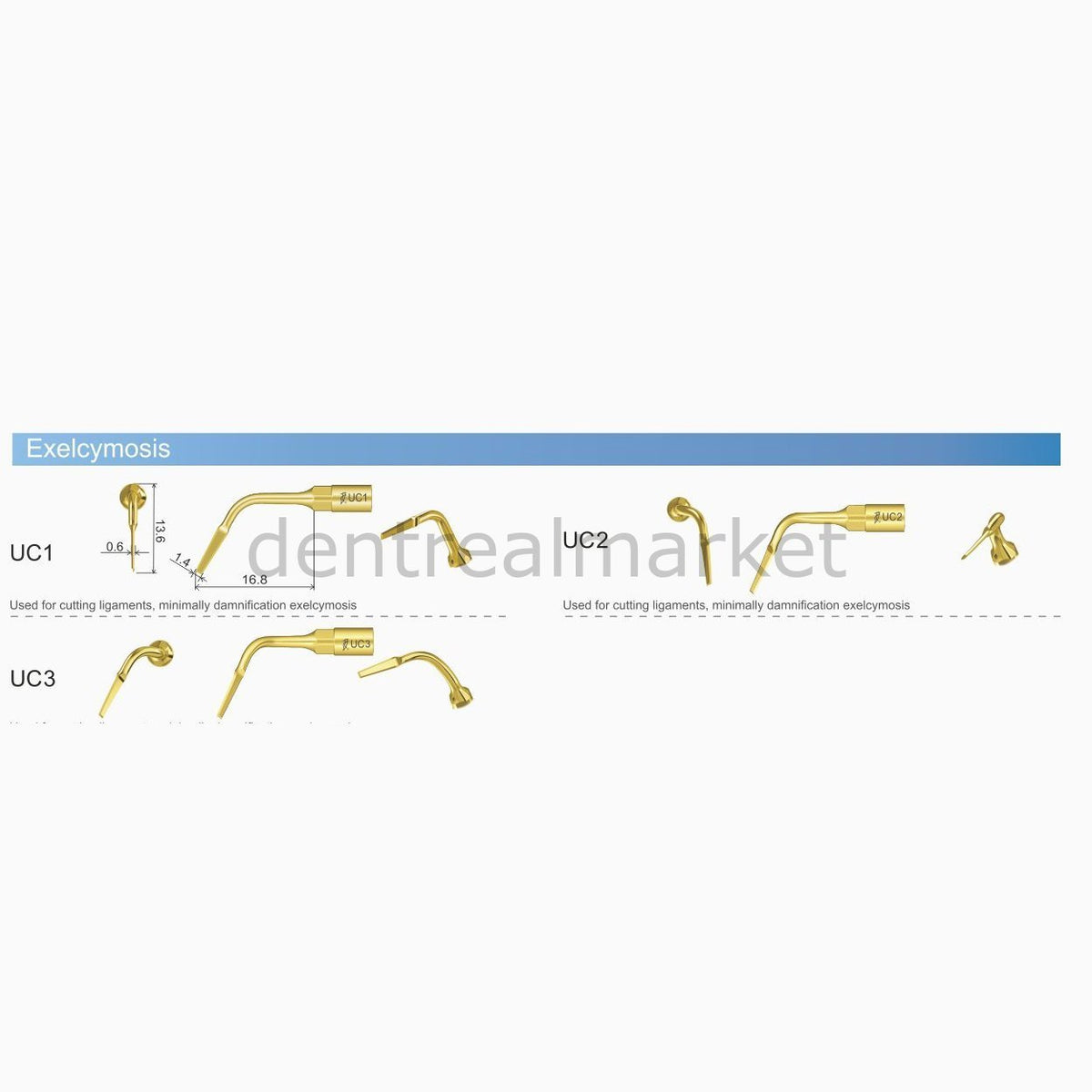 DentrealStore - Woodpecker Ultrasurgery Piezo Surgical Exelcymosis Set